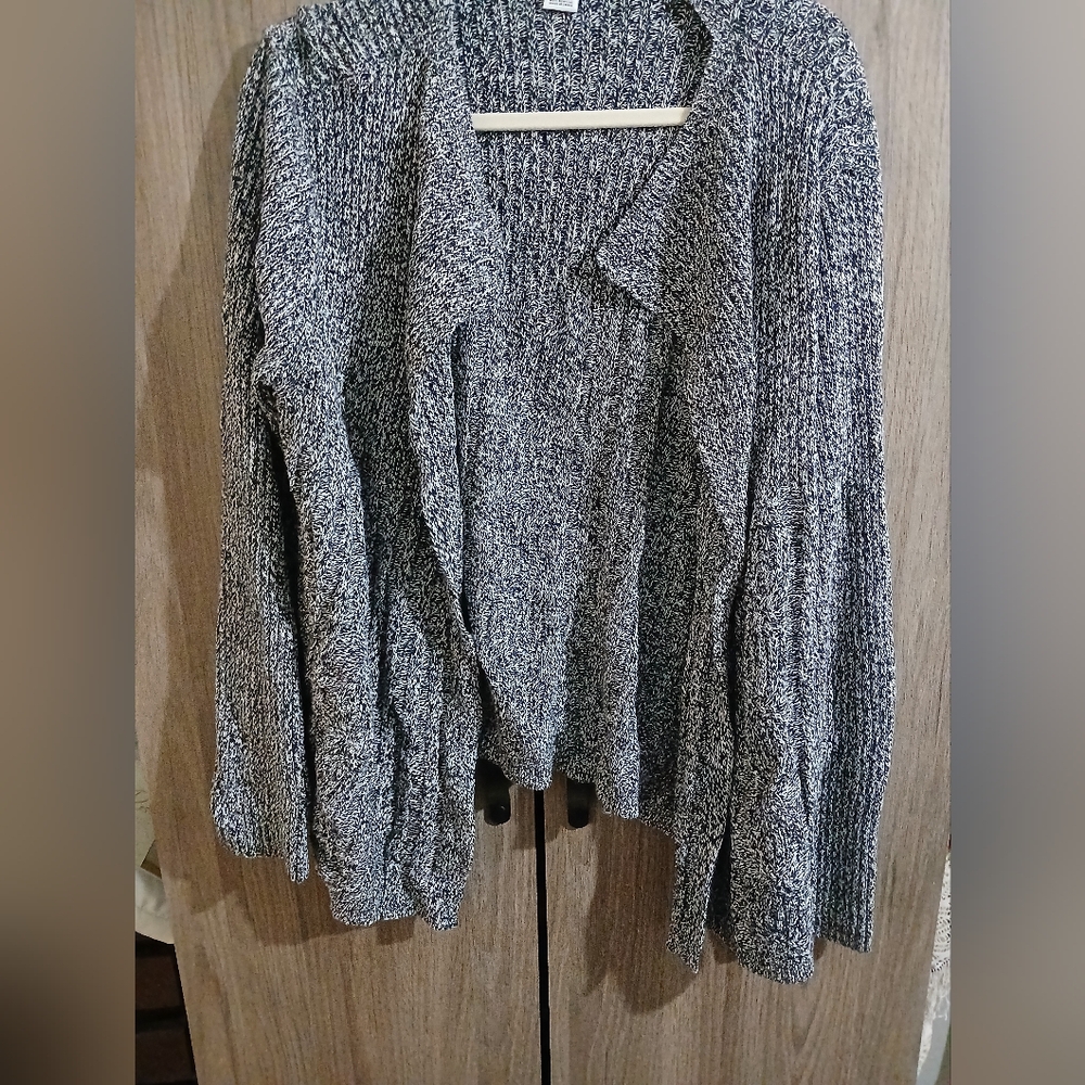 Gray Women's Drape Cardigan Sweater